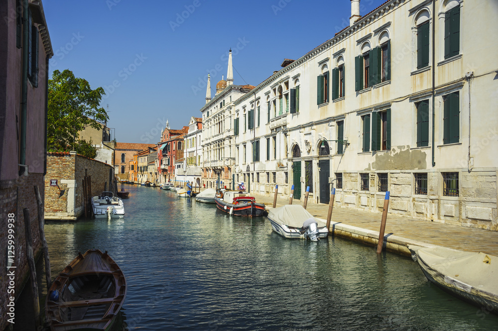 Kanal im Sestiere Cannareggio in Venedig