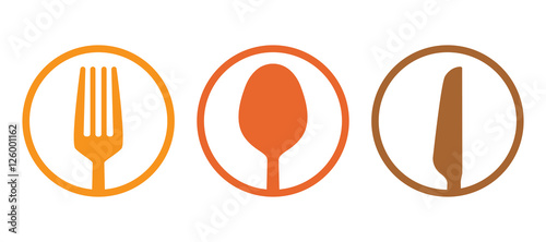 spoon fork and knife besteck icon vector