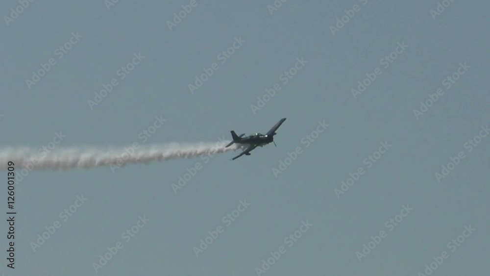 Old military airplane n flight Old military airplane n flight