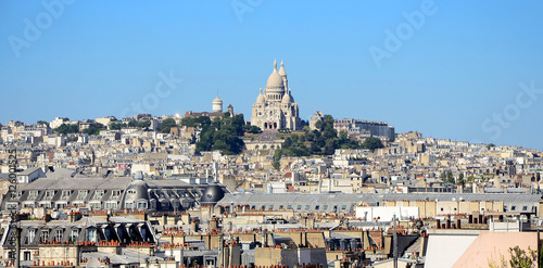 Fotografía Panoramic view of the roofs Paris, France