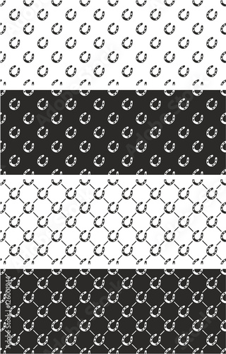 Lucky Horseshoe Seamless Pattern Set