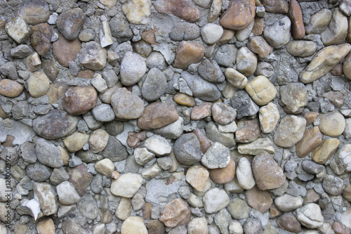 Cobblestone wall