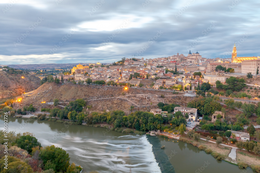 Toledo. Aerial view of the city.