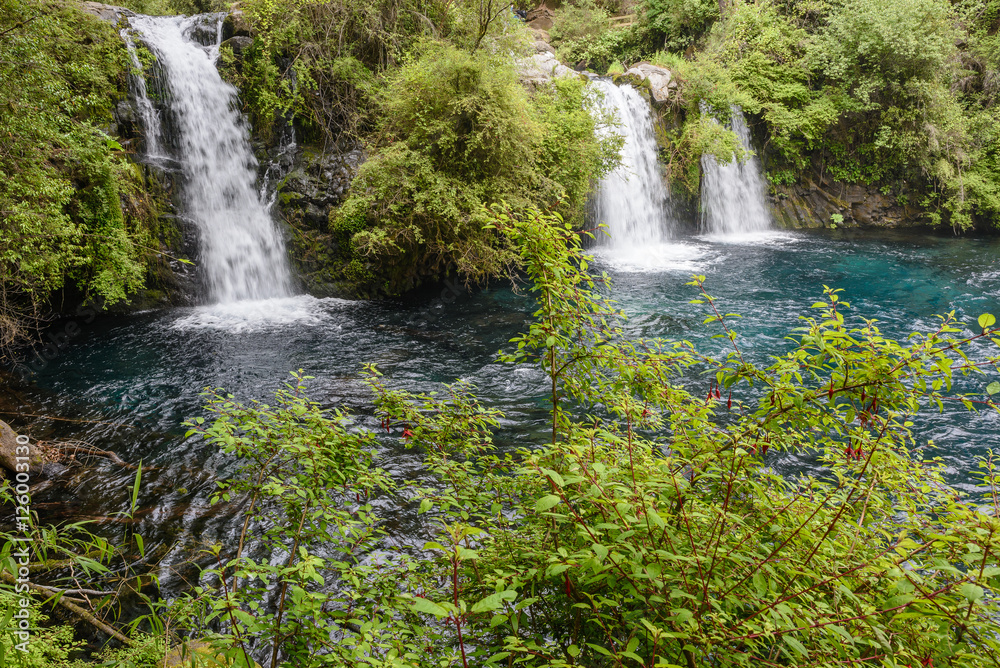 Fototapeta premium Cascada Ojos del Caburgua, Chile
