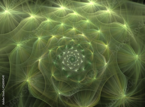 abstract fluffy fractal computer generated image