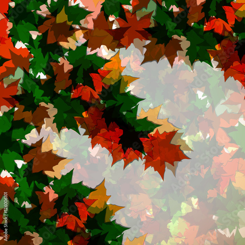 Autumn background of maple leaves. Colofrul image