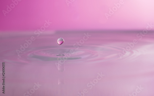 Water drops falling