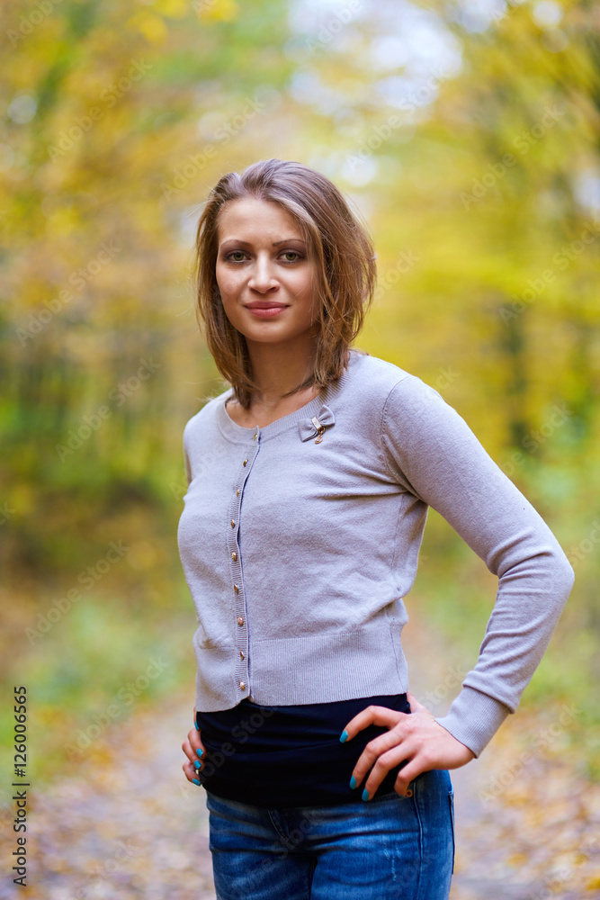 Young woman closeup outdoor Young woman closeup outdoor