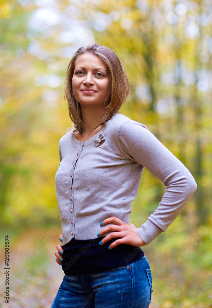 Young woman closeup outdoor Young woman closeup outdoor
