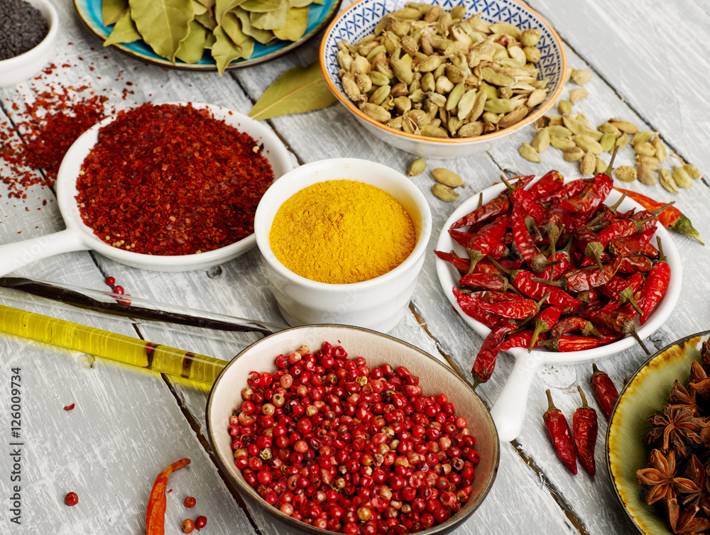 Mexican spices close-up