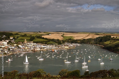 Sailing boats in Devon bay