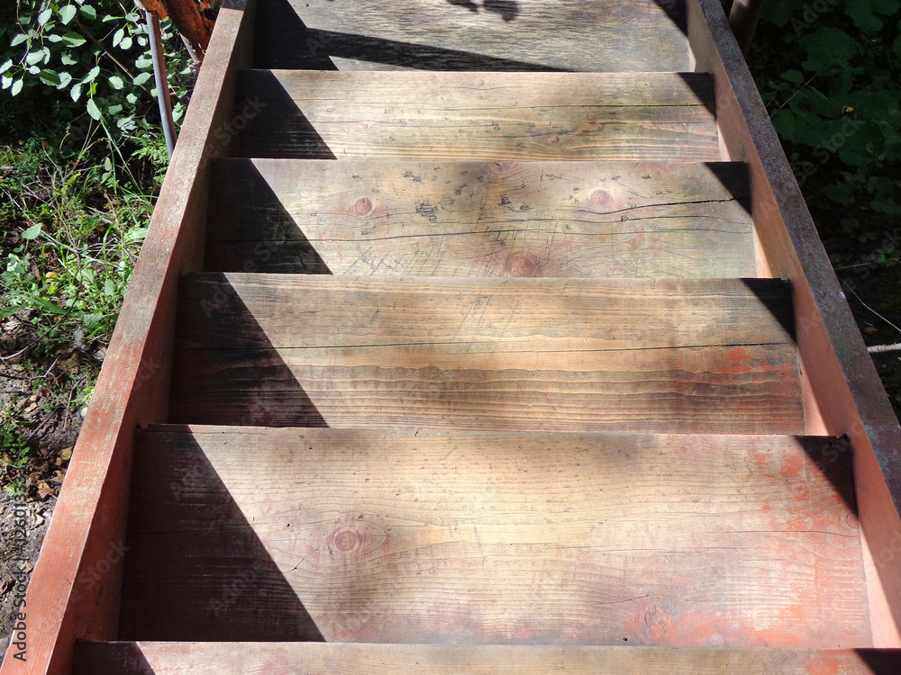 Fotografie Wooden stairs