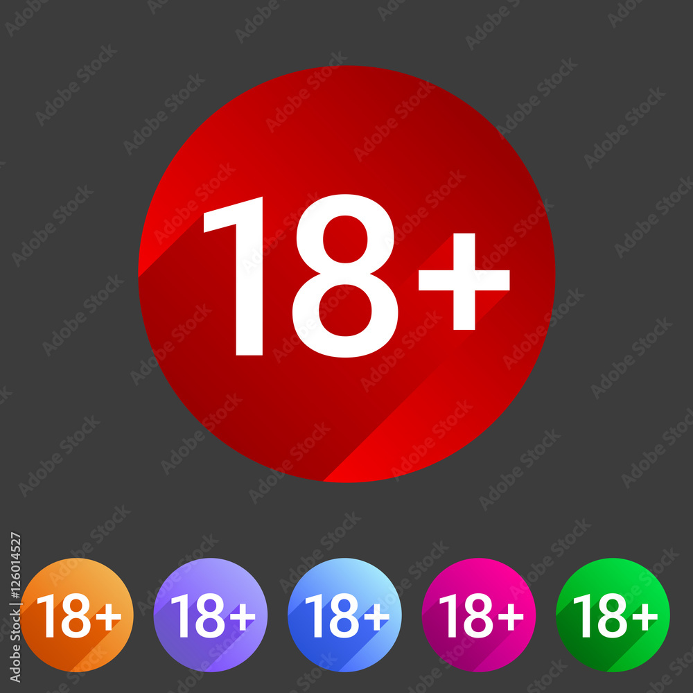 adult content icon flat web sign symbol logo label adult content icon flat web sign symbol logo label