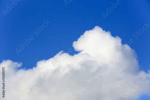 summer clouds in blue sky