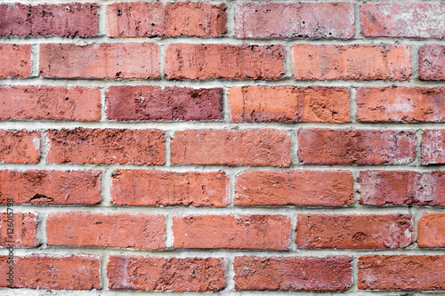 orange brown brick wall horizontal. Background for design.