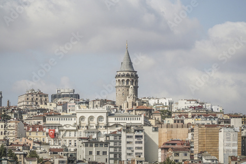 View of Karakoy and Galata Tower in Istanbul, Turkey