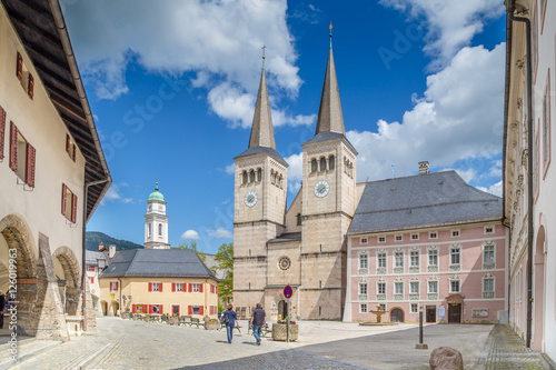 Historic town of Berchtesgaden, Upper Bavaria, Germany