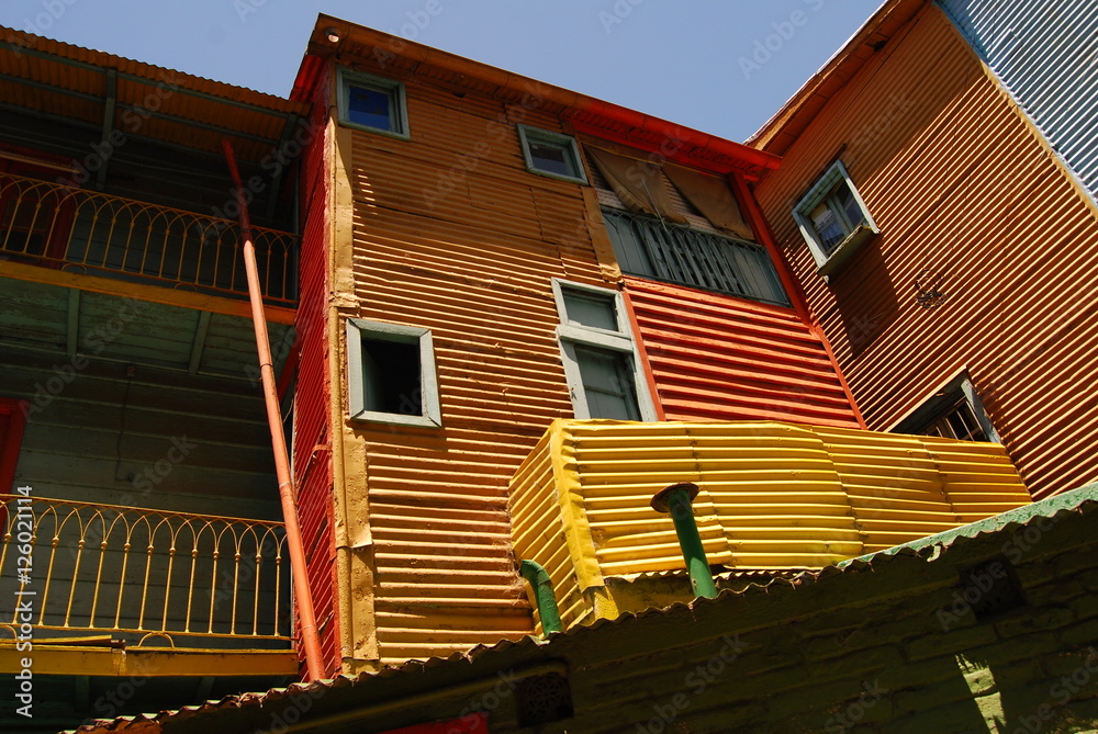 La Boca, colorful barrio in Buenos Aires Argentia