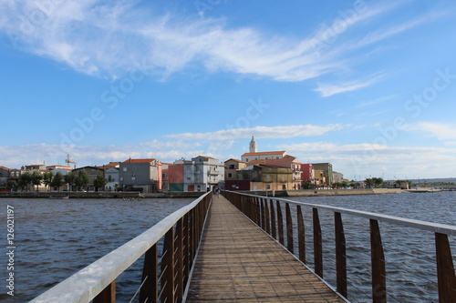 Lesina and its lake seen from the bridge