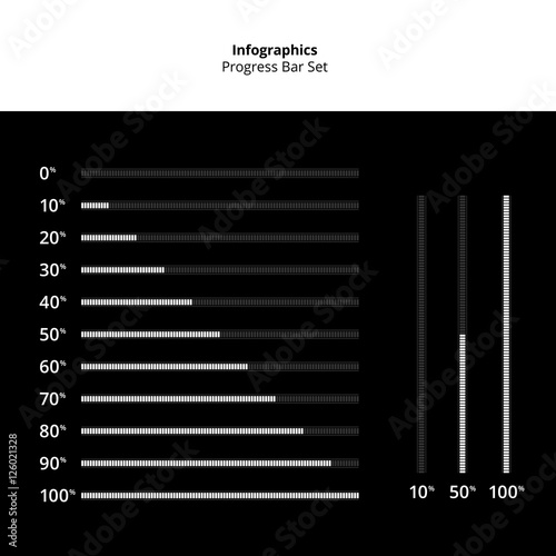 Infographics Progress Bar Set