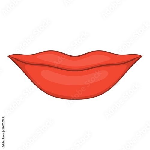 Lips icon. Cartoon illustration of lips vector icon for web design