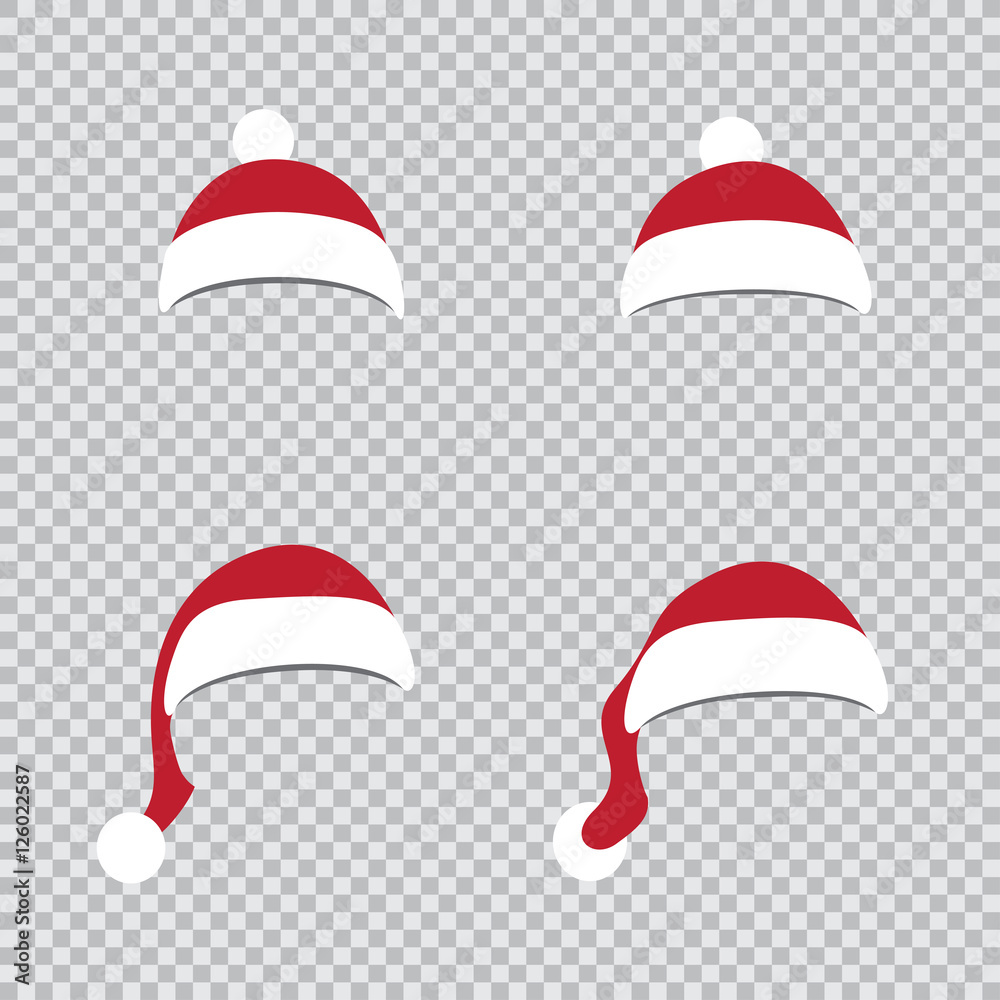 different Santa hats different Santa hats