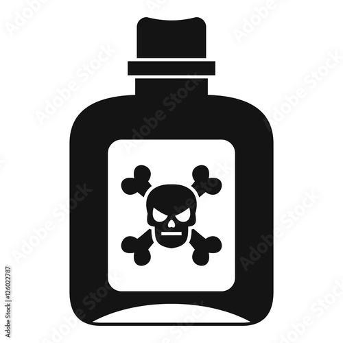 Poison icon. Simple illustration of poison vector icon for web