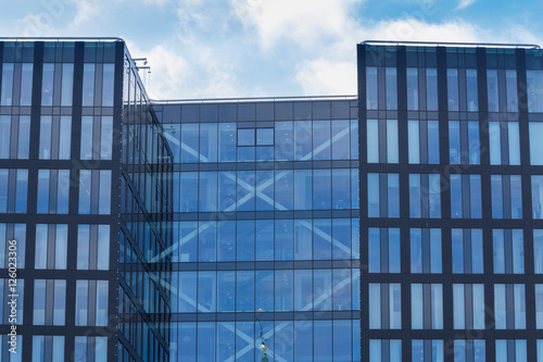 Photography Moderne Glasfront bei Hochhaus in Stockholm