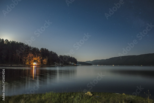 Pine forests and mountain l...