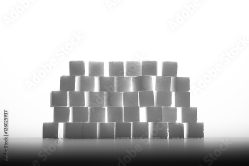 wall of sugar cubes in shades of gray  wall of sugar cubes in shades of gray
