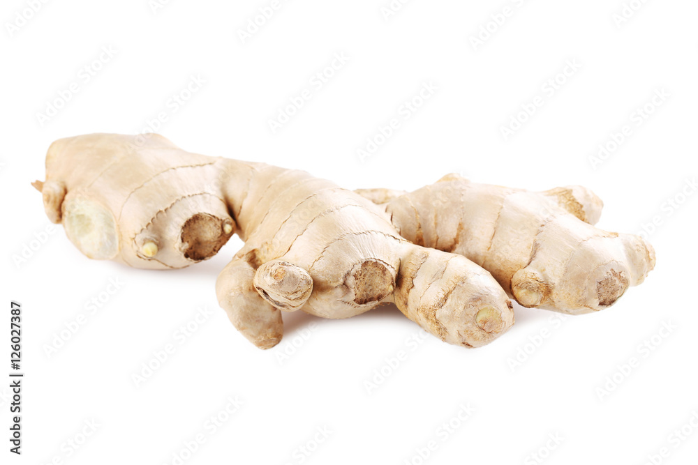 Ginger root isolated on a white Ginger root isolated on a white