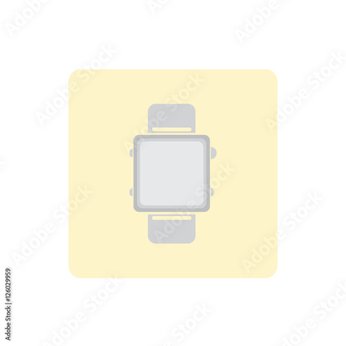 smart watch icon flat design vector