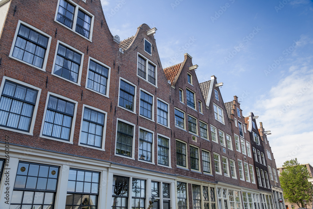 Typische Fassaden in Amsterdam, Niederlandea