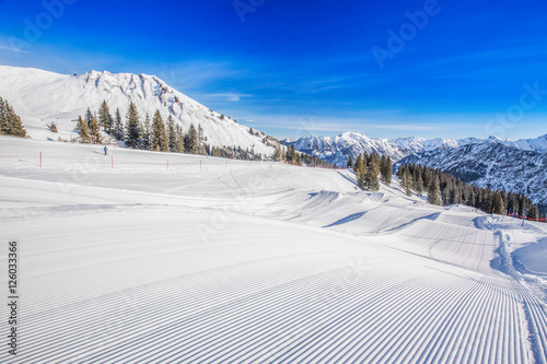 Fotografie Fellhorn Ski resort, Bavarian Alps, Oberstdorf, Germany