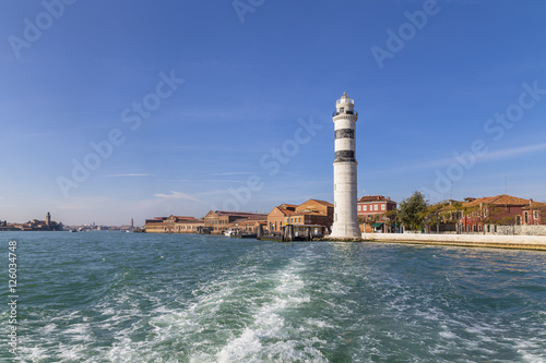 Murano Island and the lighthouse on the island