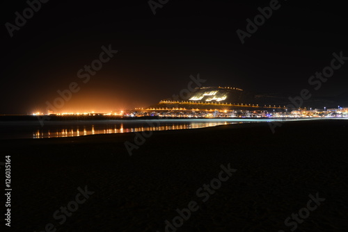 Obraz na płótnie Agadir by night w salonie