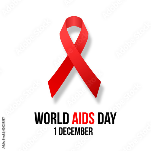 Vector illustration of hiv,aids awareness.