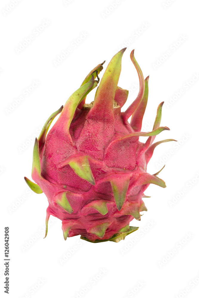 Dragon Fruit isolated on white background. (Pitaya Fruit) Dragon Fruit isolated on white background. (Pitaya Fruit)