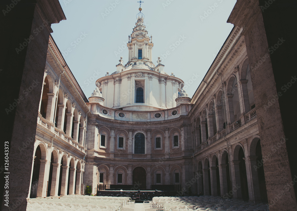 Sant'Ivo alla Sapienza  courtyard