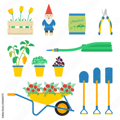 Gardening vector set