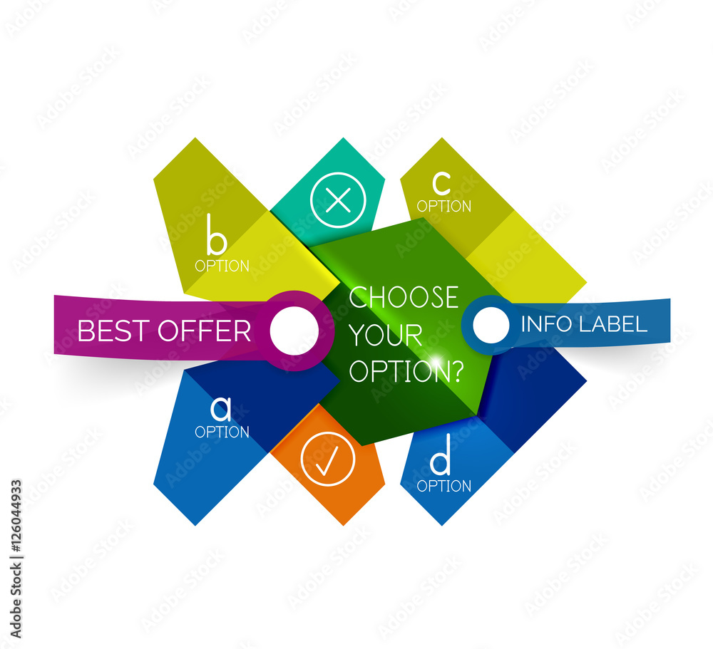 Geometric business infographics templates Geometric business infographics templates