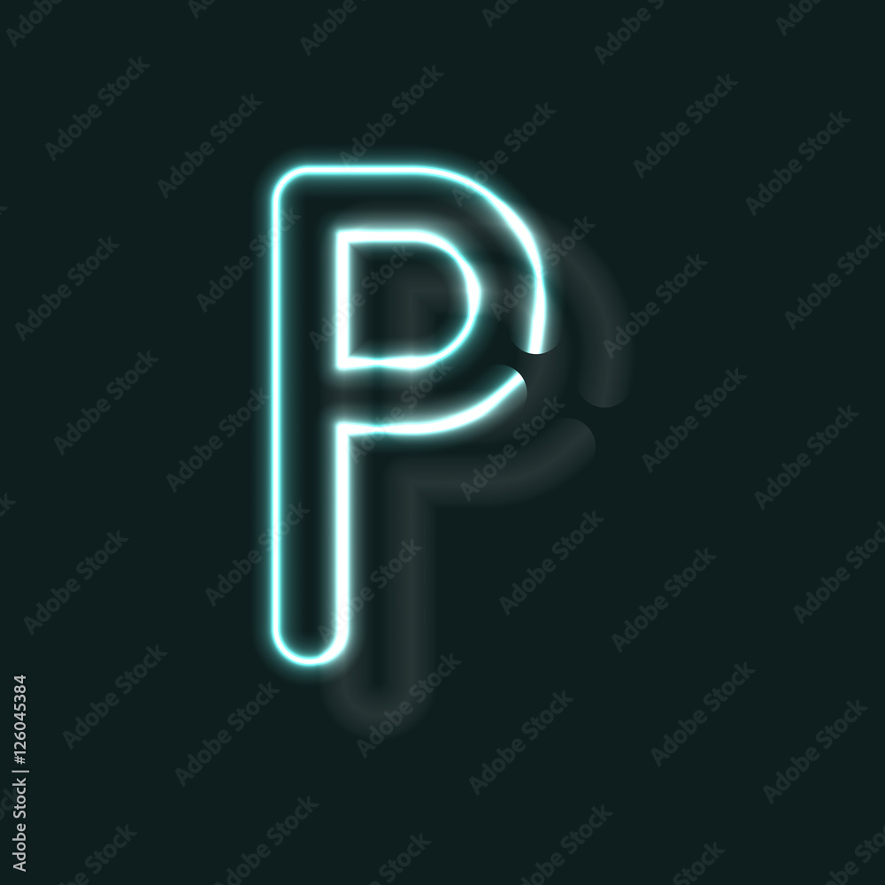 Neon alphabet. Glowing contour font. Realistic vector letter of neon tubes. Vector illustration. Unusual ABC. Neon alphabet. Glowing contour font. Realistic vector letter of neon tubes. Vector illustration. Unusual ABC.