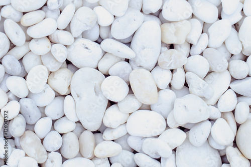 Obraz na plátně white Pebble beach texture