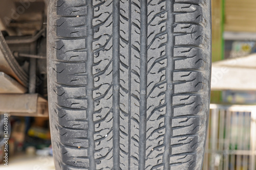 Rubber tire pattern