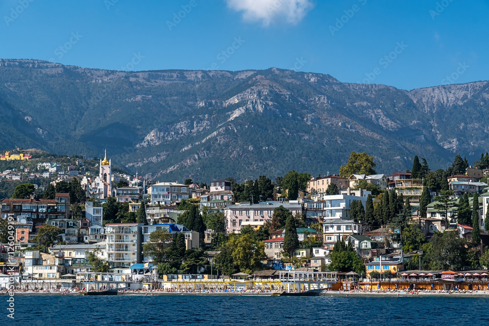 View of Massandra Beach in Yalta