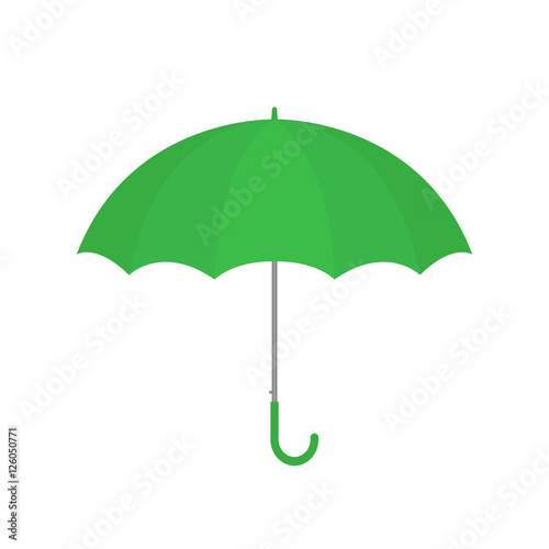 Green umbrella vector isolated
