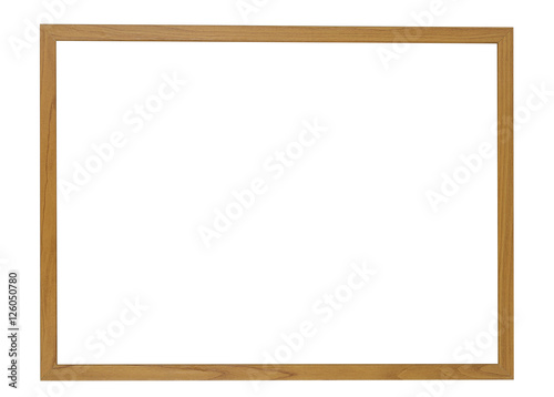 White-board wooden isolated on white background