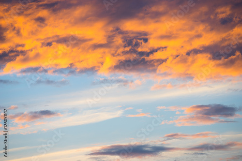 Fototapeta Naklejka Na Ścianę i Meble -  Sunset Sky Background