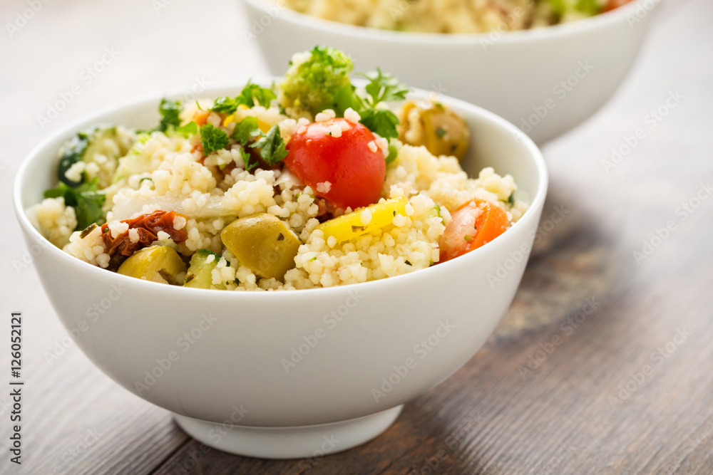 Cous cous mit Gemüse - Cous Cous with vegetables Cous cous mit Gemüse - Cous Cous with vegetables