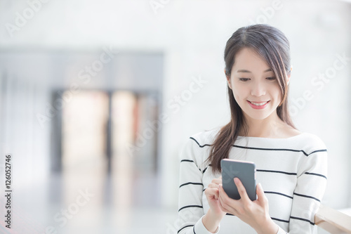 Photography beauty woman use phone